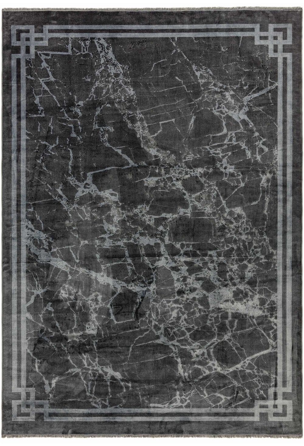 Laagpolig vloerkleed Easy Living Zehraya Grey Border