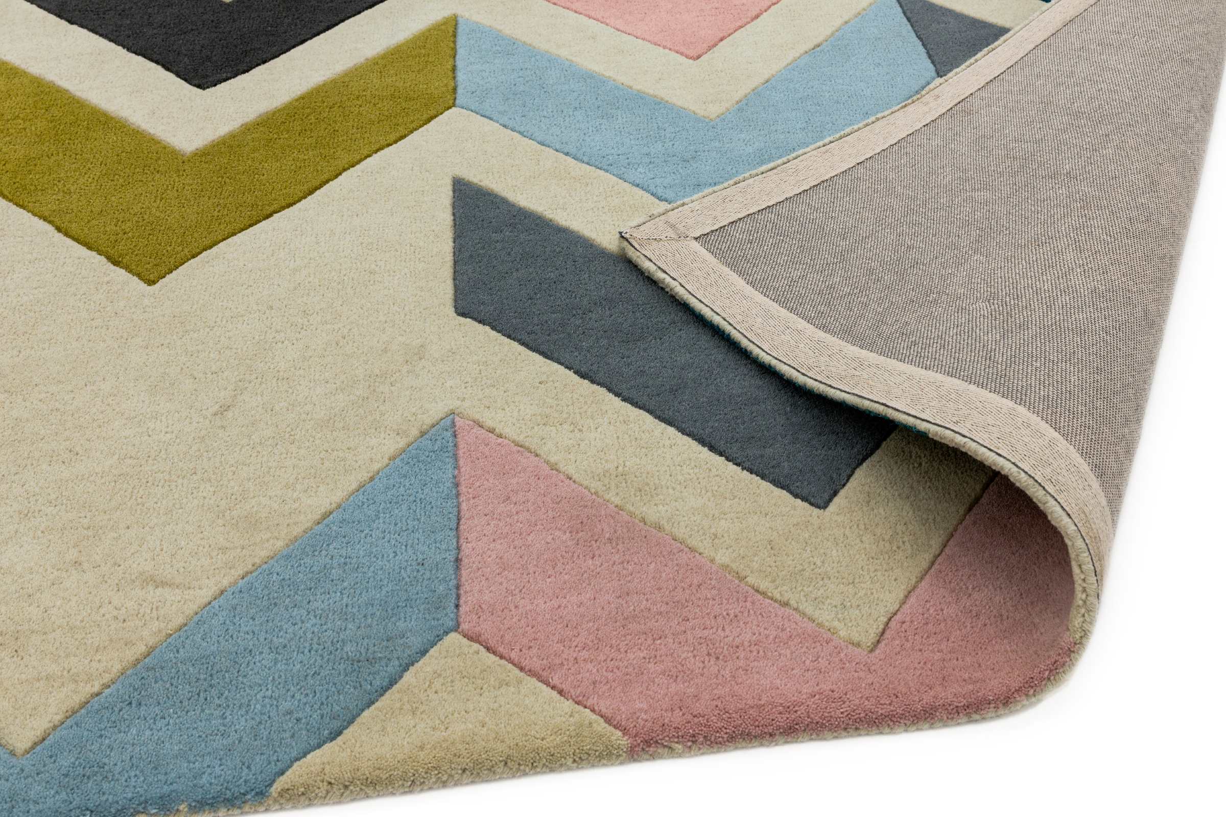 Laagpolig vloerkleed Easy Living Reef Chevron Multi