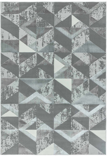 Laagpolig vloerkleed Easy Living Orion or009 Flag Silver