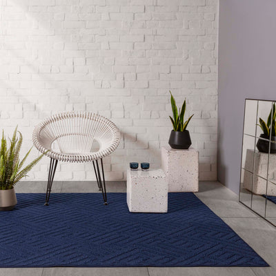 Vloerkleed Easy Living Antibes Blue Linear