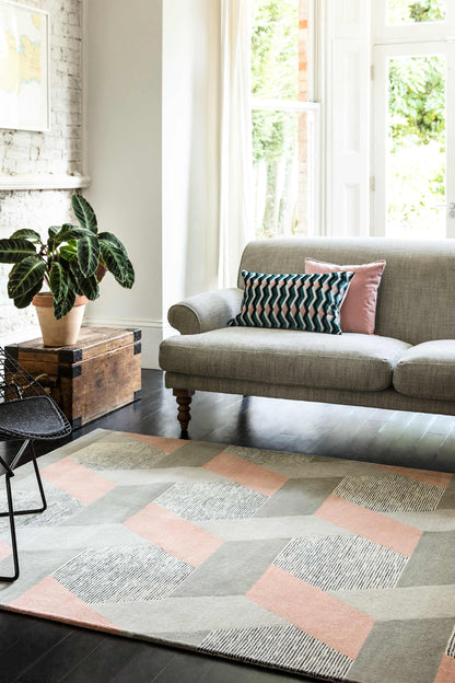 Laagpolig vloerkleed Easy Living Camden Rug Pink