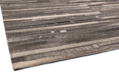 Laagpolig vloerkleed Easy Living Gaucho Rug Dark Grey Stripe
