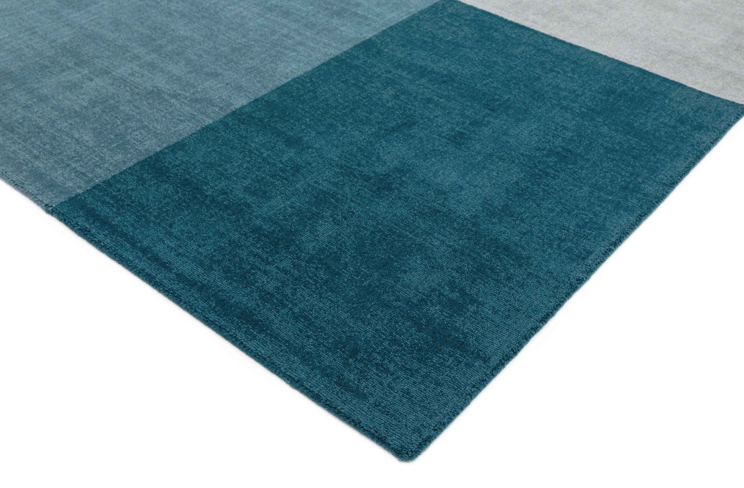 Laagpolig vloerkleed Easy Living Blox Rug Teal