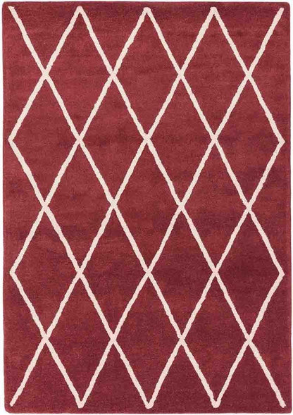 Laagpolig vloerkleed Easy Living Albany Diamond Berry