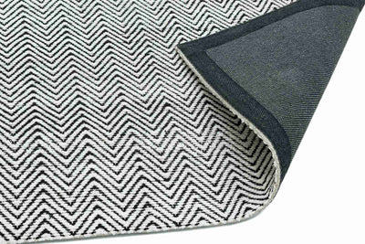 Laagpolig vloerkleed Easy Living Ives Black White
