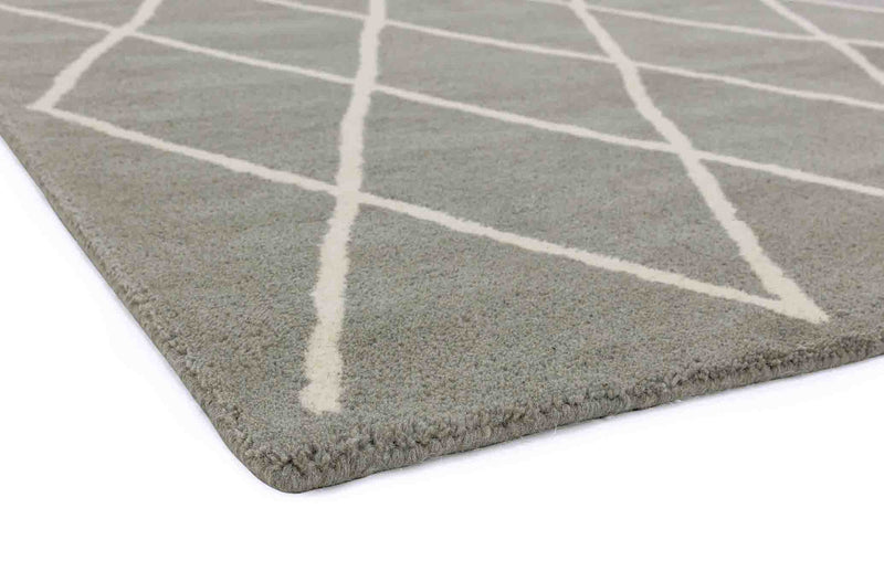 Laagpolig vloerkleed Easy Living Albany Diamond Silver