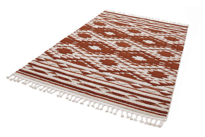 Laagpolig vloerkleed Easy Living Taza Rug Terracotta