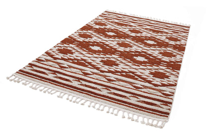 Laagpolig vloerkleed Easy Living Taza Rug Terracotta