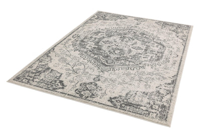 Laagpolig vloerkleed Easy Living Nova Medallion Ivory