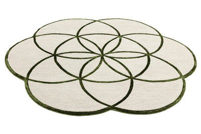 Rond vloerkleed Easy Living Lotus Rug Green