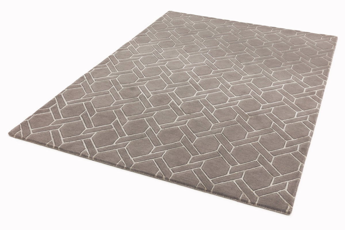 Laagpolig vloerkleed Easy Living Nexus Rug Fine Lines Grey Silver