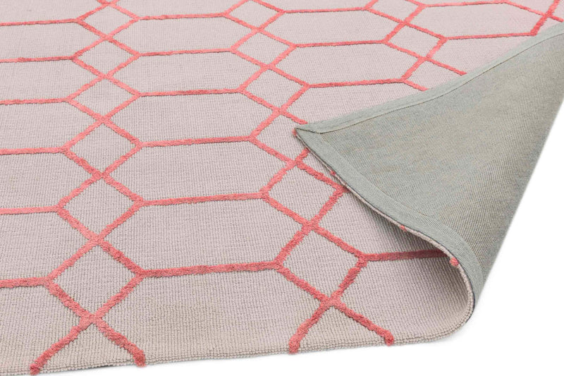 Laagpolig vloerkleed Easy Living Koko Coral
