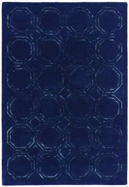 Laagpolig vloerkleed Easy Living Nexus Rug Octagon Navy