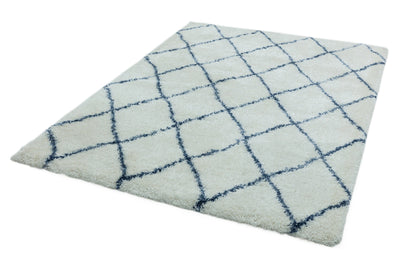 Hoogpolig vloerkleed Easy Living Alto Rug al03 Cream Blue