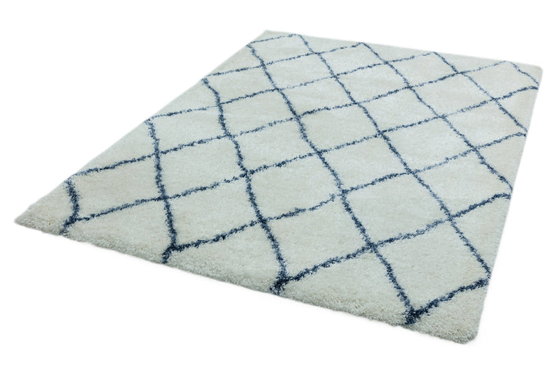 Hoogpolig vloerkleed Easy Living Alto Rug al03 Cream Blue