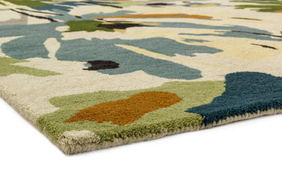 Laagpolig vloerkleed Easy Living Reef Floral Green Multi