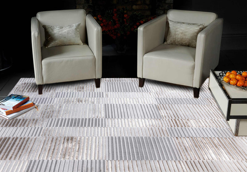 Laagpolig vloerkleed Easy Living Aurora au14 Ripple