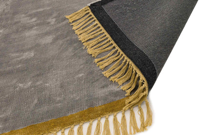 Laagpolig vloerkleed Easy Living Elgin Rug Silver Mustard Border