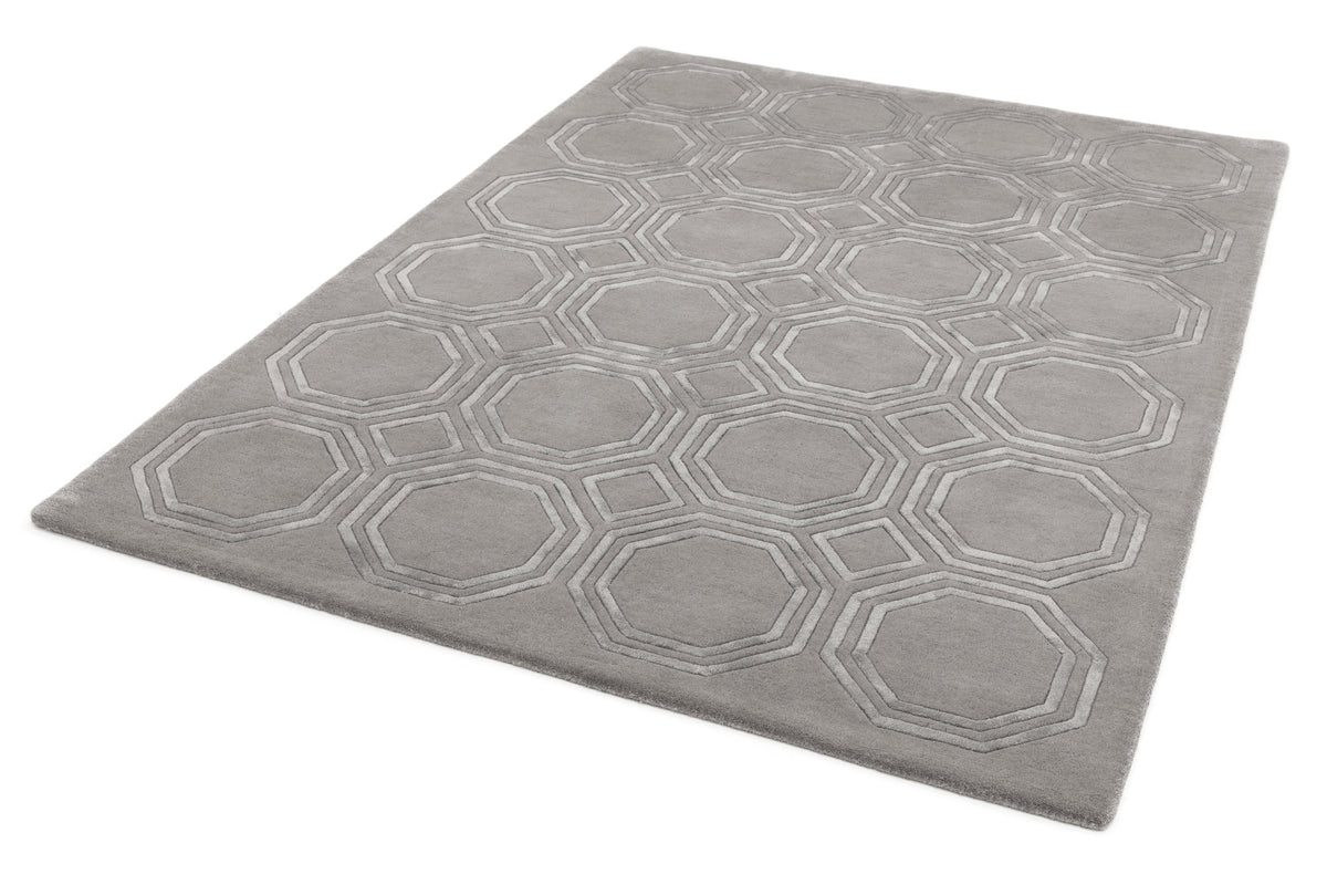 Laagpolig vloerkleed Easy Living Nexus Rug Octagon Silver