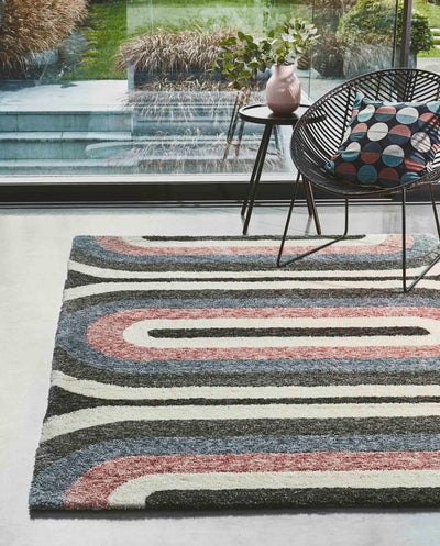 Hoogpolig vloerkleed Easy Living Gala Rug GA05 Pink Oval