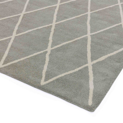 Laagpolig vloerkleed Easy Living Albany Diamond Silver