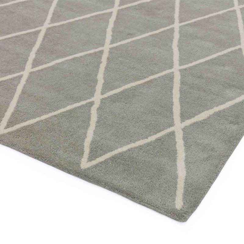 Laagpolig vloerkleed Easy Living Albany Diamond Silver