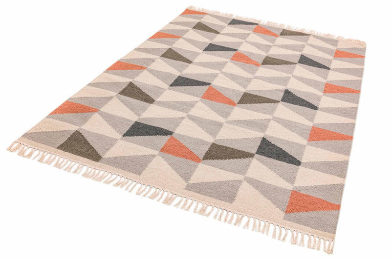 Laagpolig vloerkleed Easy Living Hackney Geo Melon
