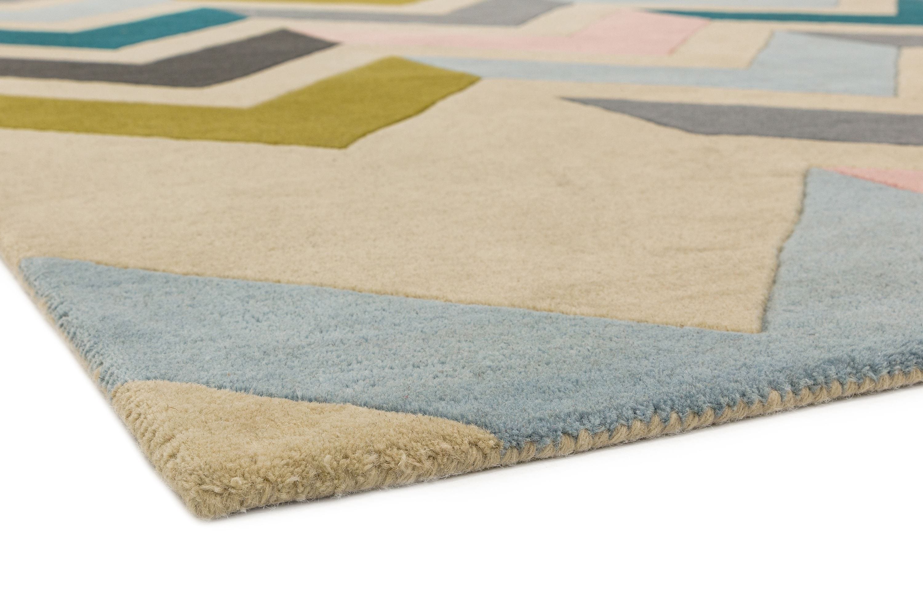 Laagpolig vloerkleed Easy Living Reef Chevron Multi