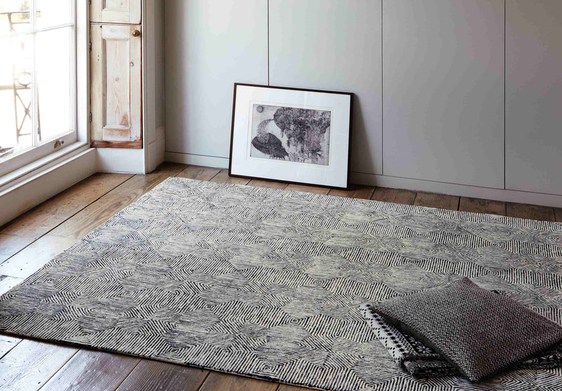 Laagpolig vloerkleed Easy Living Camden Rug Black White