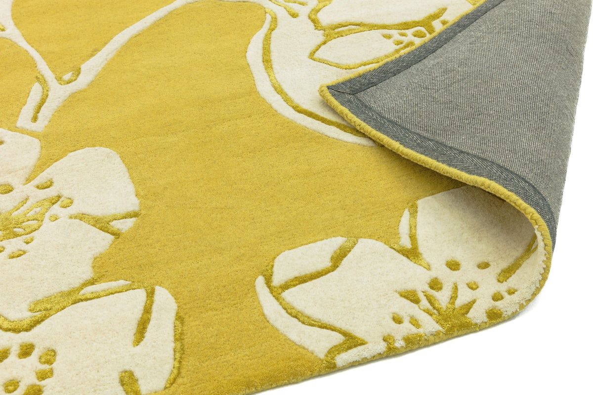 Laagpolig vloerkleed Easy Living Matrix Devore Yellow