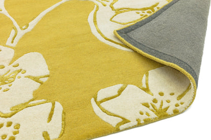 Laagpolig vloerkleed Easy Living Matrix Devore Yellow