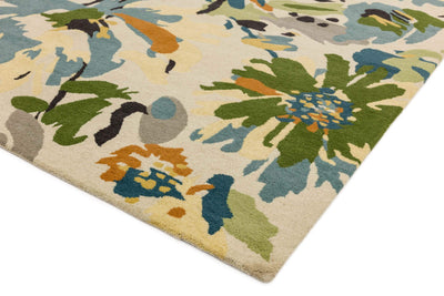 Laagpolig vloerkleed Easy Living Reef Floral Green Multi