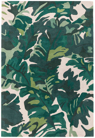 Laagpolig vloerkleed Easy Living Matrix Palm Green