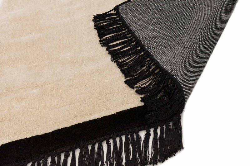 Laagpolig vloerkleed Easy Living Elgin Rug Cream Black Border