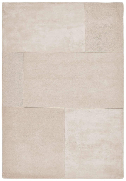 Laagpolig vloerkleed Easy Living Tate Tonal Textures Rug Ivory