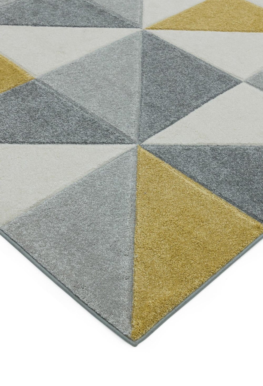 Laagpolig vloerkleed Easy Living Sketch Cubic Ochre