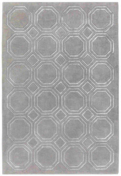 Laagpolig vloerkleed Easy Living Nexus Rug Octagon Silver