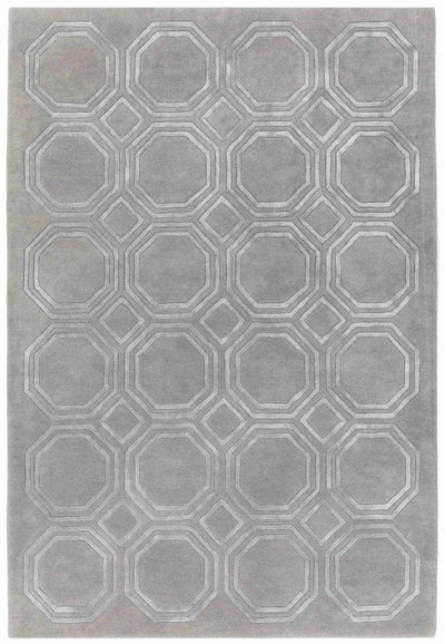 Laagpolig vloerkleed Easy Living Nexus Rug Octagon Silver