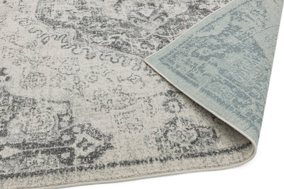 Laagpolig vloerkleed Easy Living Nova Medallion Ivory
