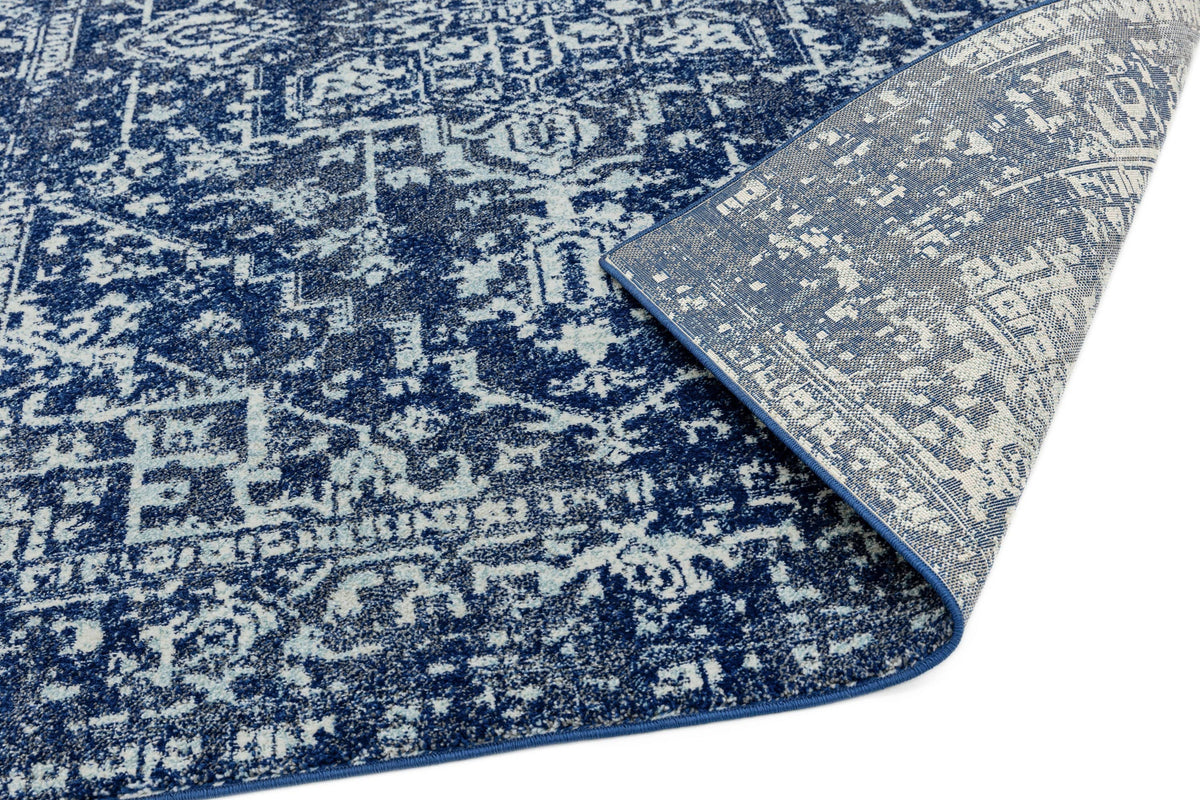 Laagpolig vloerkleed Easy Living Nova Antique Navy