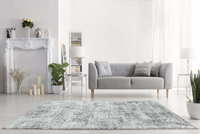 Laagpolig vloerkleed Easy Living Orion or05 Abstract Silver