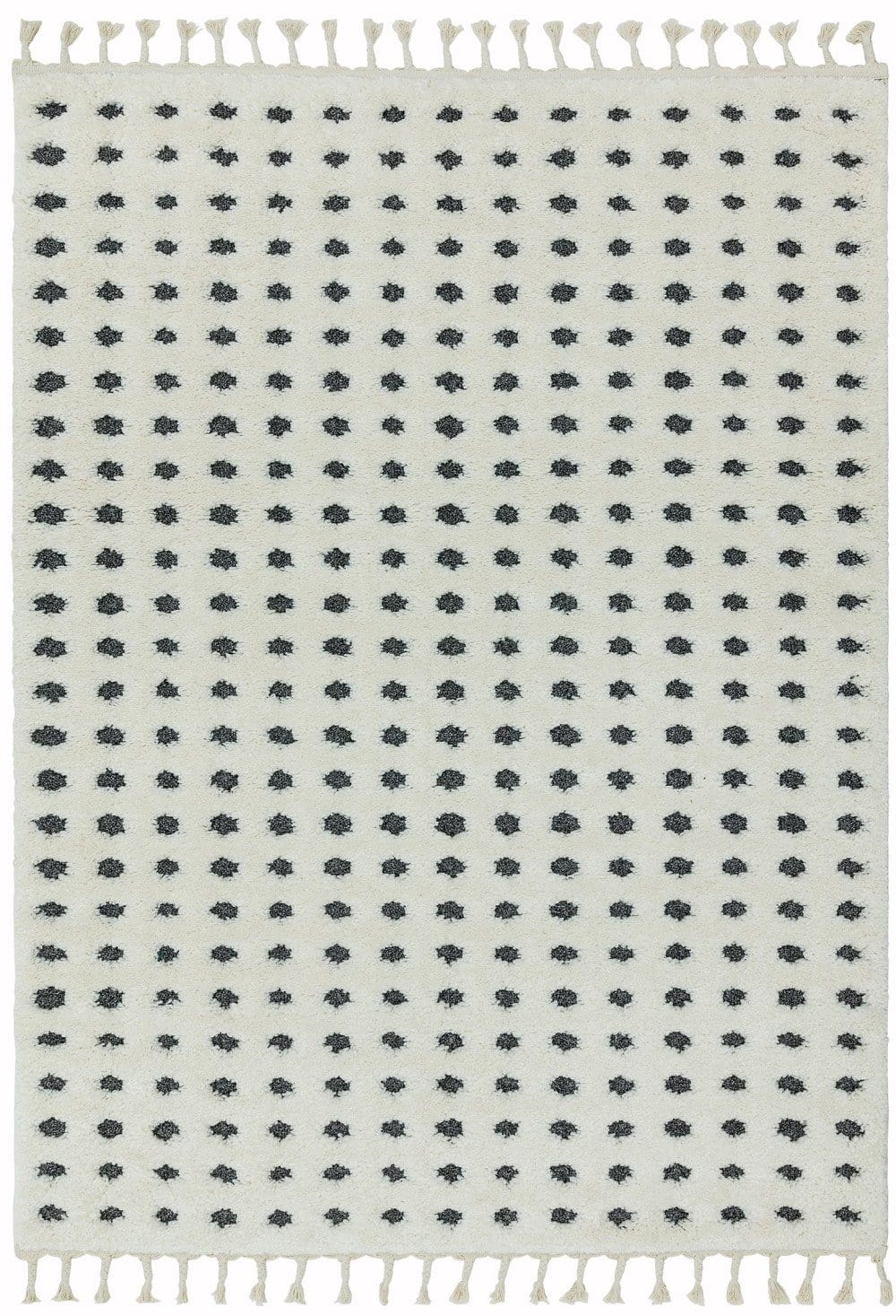 Hoogpolig vloerkleed Easy Living Ariana ar05 Dotty Grey