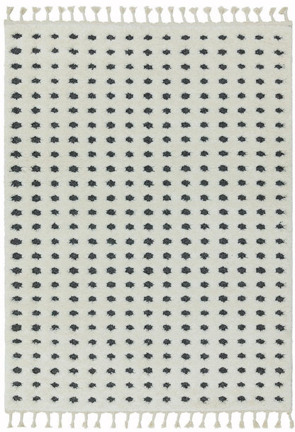 Hoogpolig vloerkleed Easy Living Ariana ar05 Dotty Grey