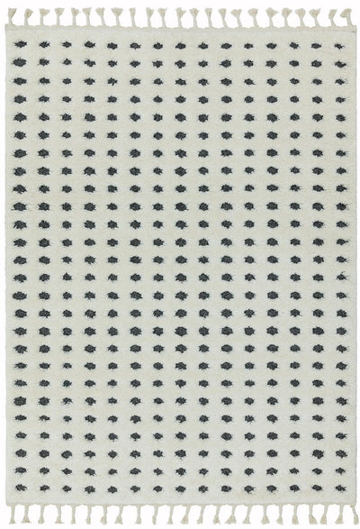 Hoogpolig vloerkleed Easy Living Ariana ar05 Dotty Grey