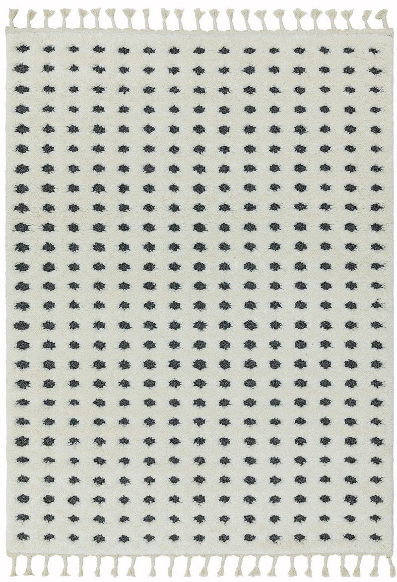 Hoogpolig vloerkleed Easy Living Ariana ar05 Dotty Grey