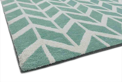Laagpolig vloerkleed Easy Living Arlo AR05 Chevron Blue