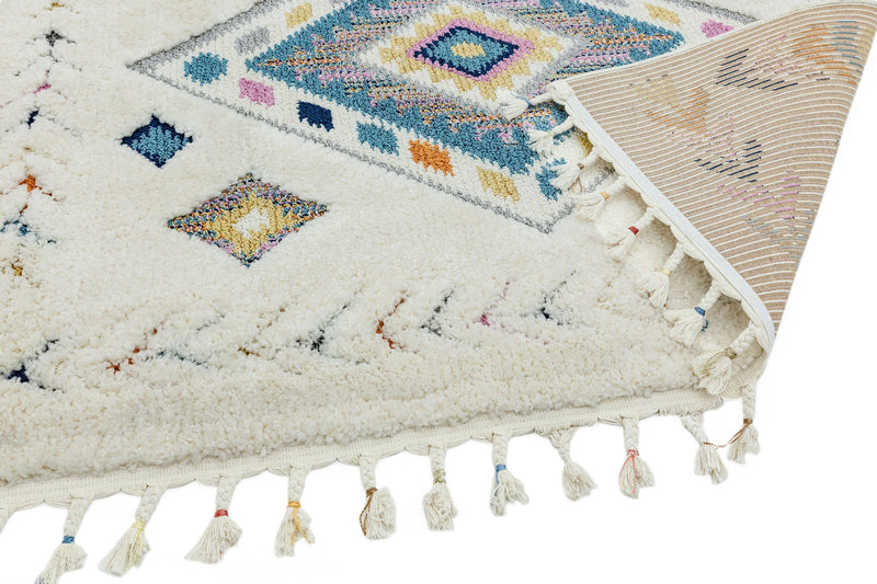 Hoogpolig vloerkleed Easy Living Ariana ar09 Rhombus