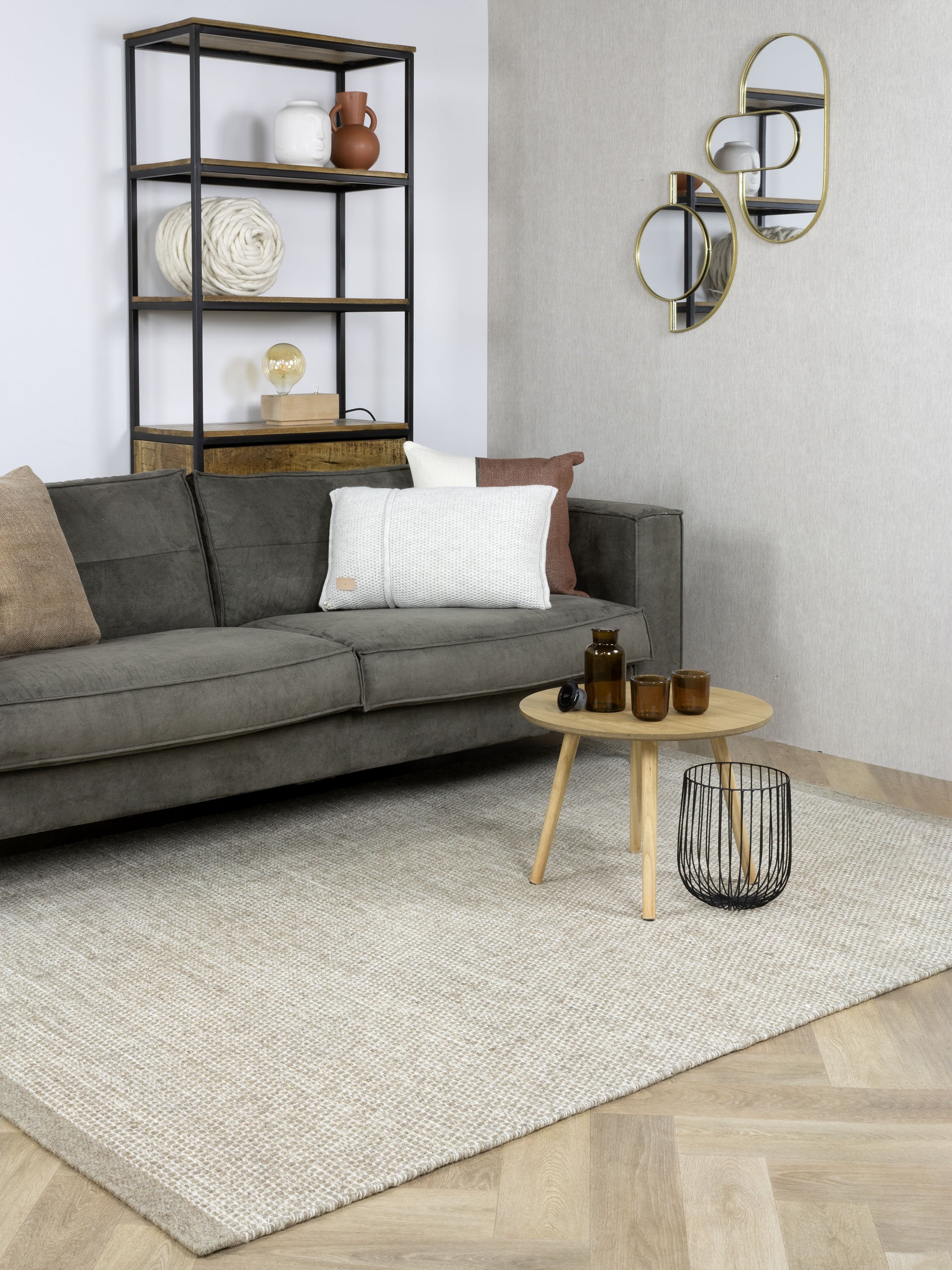 Laagpolig vloerkleed MOMO Rugs Teppe Camel