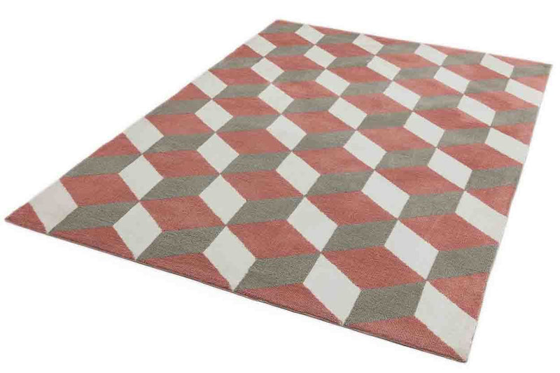 Laagpolig vloerkleed Easy Living Arlo AR10 Pink Block