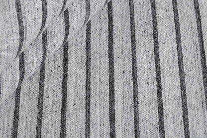 Laagpolig vloerkleed MOMO Rugs Nouveau Stripes Silver Dark Grey